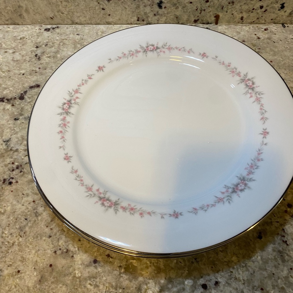 Set of 6 Noritake ROSEPOINT 6206 Dinner Plates - Picture 7 of 10